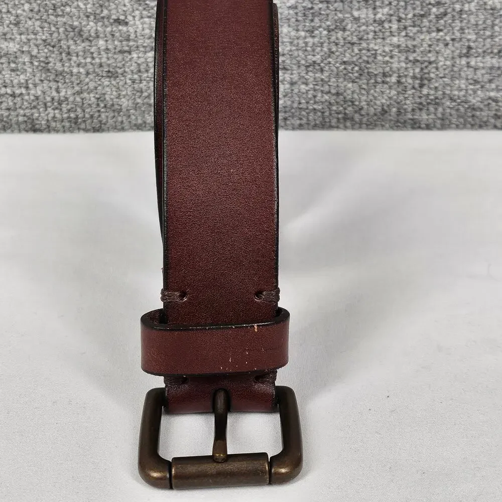 J.CREW BROWN LEATHER BELT – STYLE BW730 – 100% LEATHER – 38–42